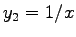 $y_2 = 1/x$